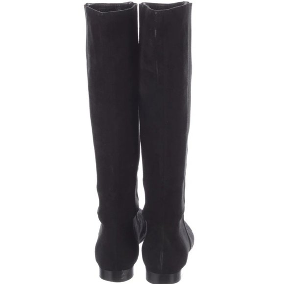 Jimmy Choo Suede Knee-High Riding  Boots Sz 37EU - Picture 2 of 5